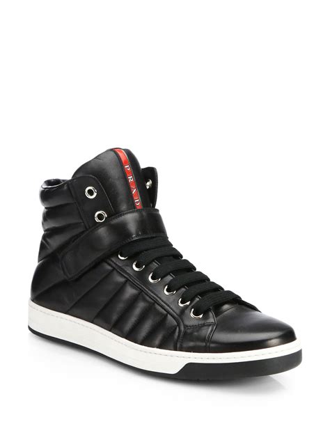 sneakers prada sale|prada designer high top sneakers.